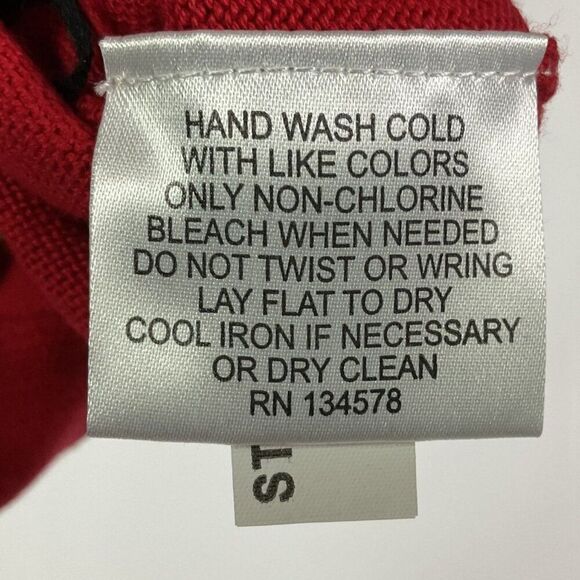 NWT Vineyard Vines Ruffle Front Cardigan Red Girls Large (14), 100% Cotton - Picture 10 of 11